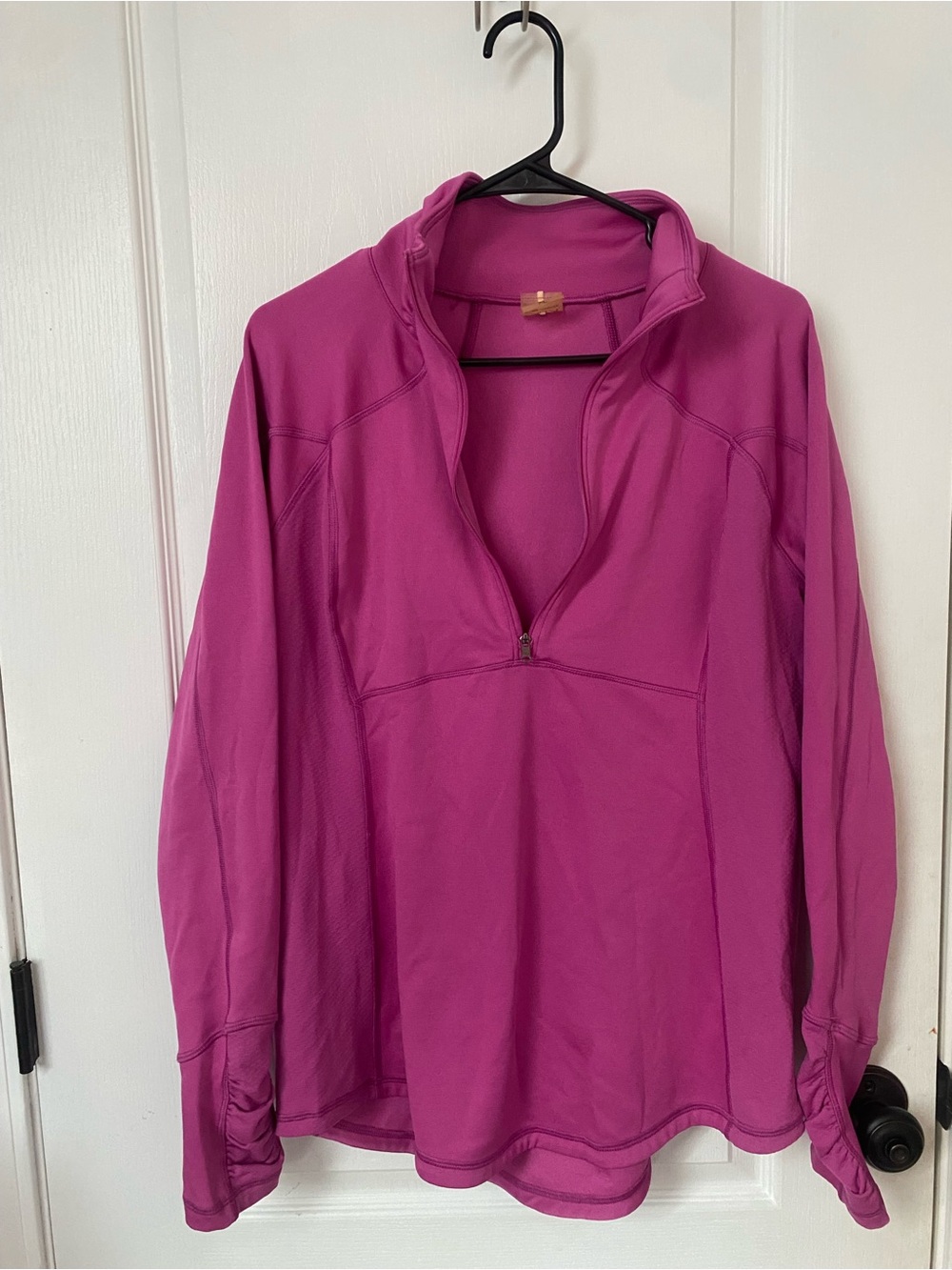 CALIA by Carrie Underwood Fuchsia Quarter-Zip Pullover